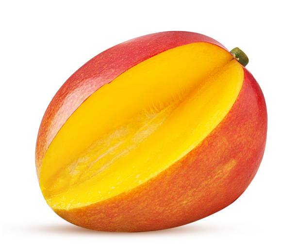 istock Mango exotic friut three quarters 1181360004