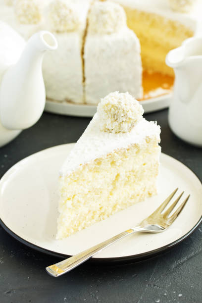 istock Coconut homemade cake. selective focus. 1181365024