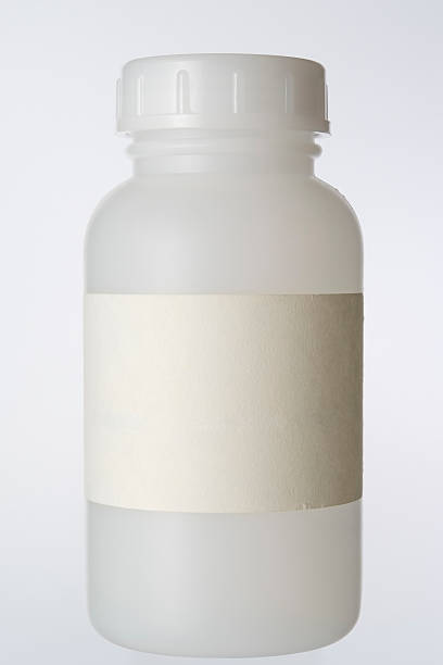 bottiglia vuota - medicine pill bottle healthcare and medicine studio shot foto e immagini stock