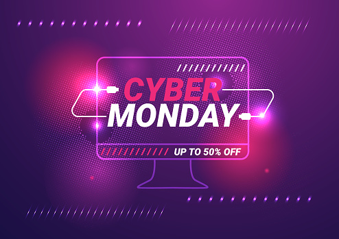 Cyber monday sale template background