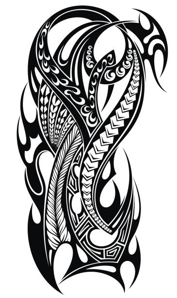 Tattoo design Tattoo design, shoulder abstract tattoo polynesian shoulder tattoo designs stock illustrations