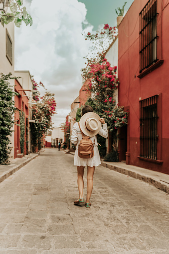 Woman travelling in San Miguel allende, Mexico