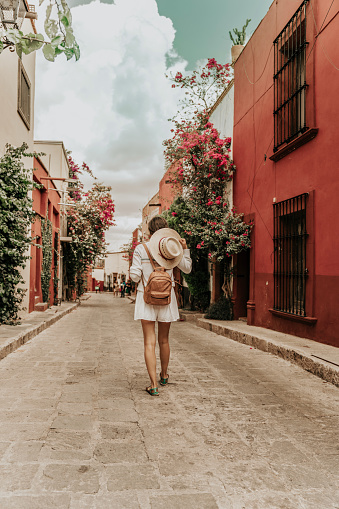 Woman travelling in San Miguel allende, Mexico