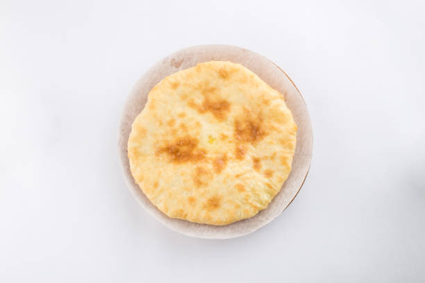istock Crispy homemade puff cheese pie isolated on white background 1181380182
