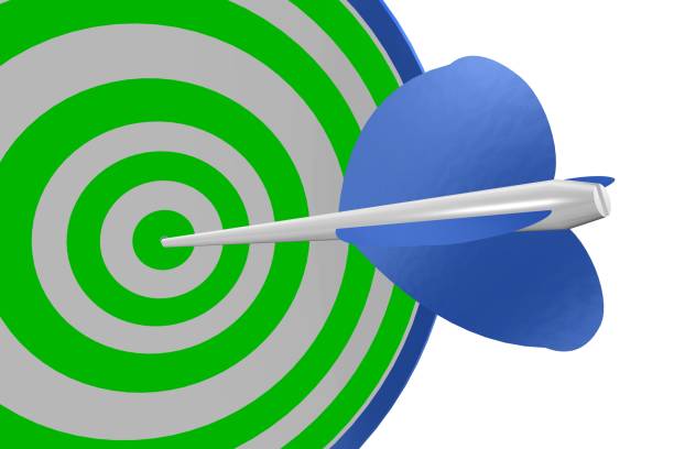 istock 3D illustration targets with arrows isolated on white background 1181381444