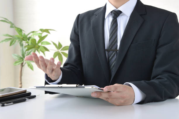 istock Business man consulting in office 1181383056