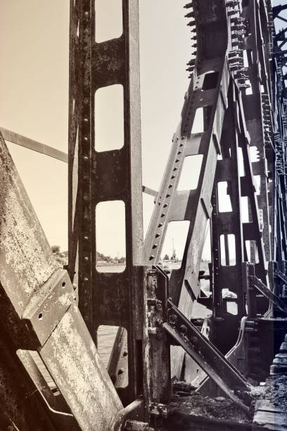 The metal bridge. Great design. Old bridge