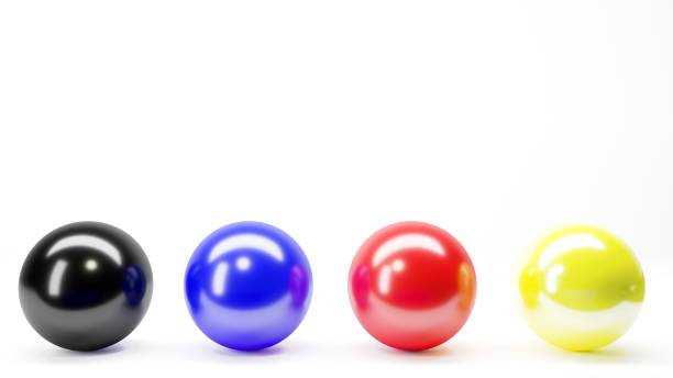 istock Four balls rgb black gray 1181388084
