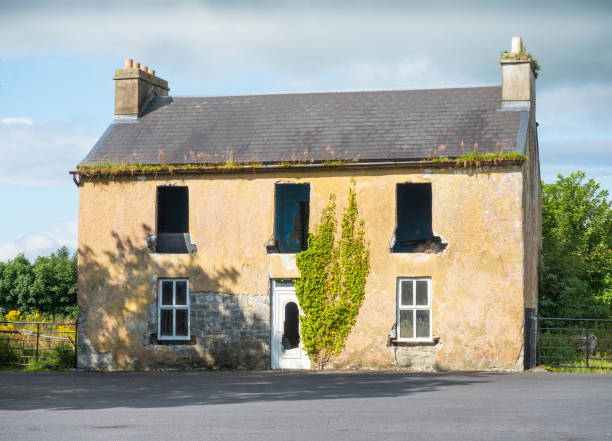 An abandoned house in Shrule, a village in County Mayo, Ireland just north of the Galway border.