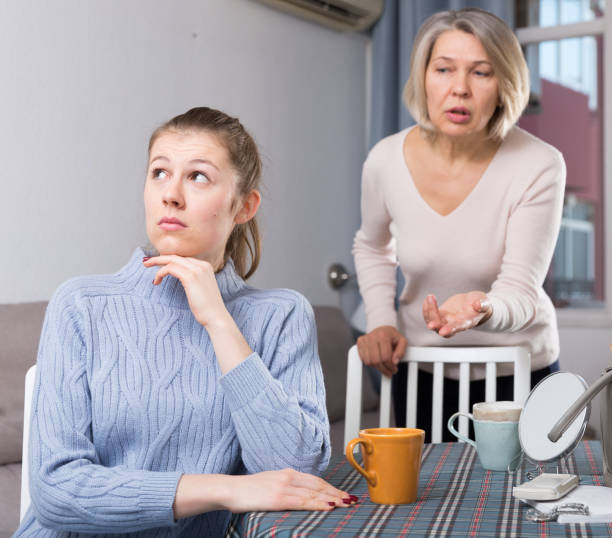 istock Girl turned away after quarrel 1181389058