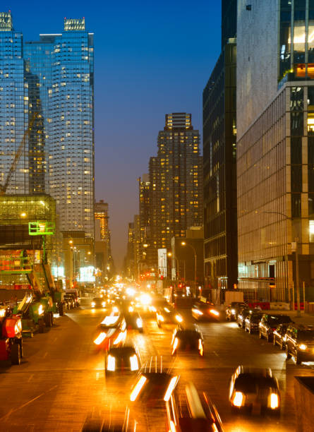 istock Traffic in the Night, Hudson Yards, NYC. 1181391025