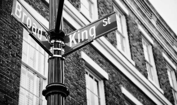 Charleston - South Carolina Road Sign. Charleston - South Carolina Road Sign. street name sign stock pictures, royalty-free photos & images