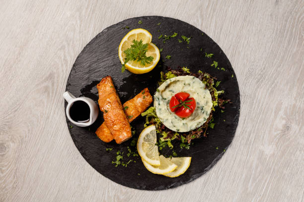 Delicious salmon fillet