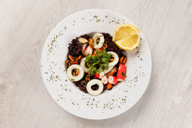 istock Fresh seafood salad 1181392493