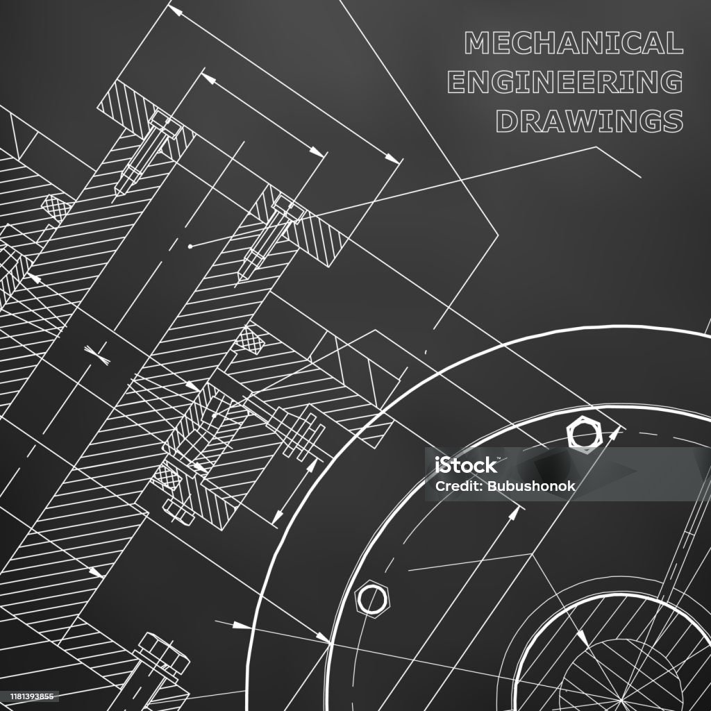 Engineering Topic Background Backgrounds Of Engineering Subjects Technical Illustration Mechanical ...