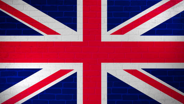 istock United Kingdom national flag painted on brick wall. Stone wall texture background. Vintage decoration for wallpaper, poster, banner. Template for design in country flag. Vector grunge illustration 1181394160