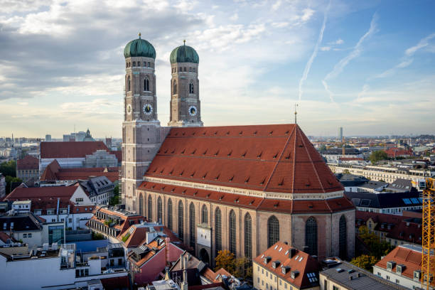 Frauenkirche The Cathedral of Our Dear Lady in munich, Germany. marienplatz photos stock pictures, royalty-free photos & images
