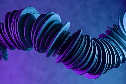Abstract 3d rendering Circles Background, Business, Teamwork , technology concept.