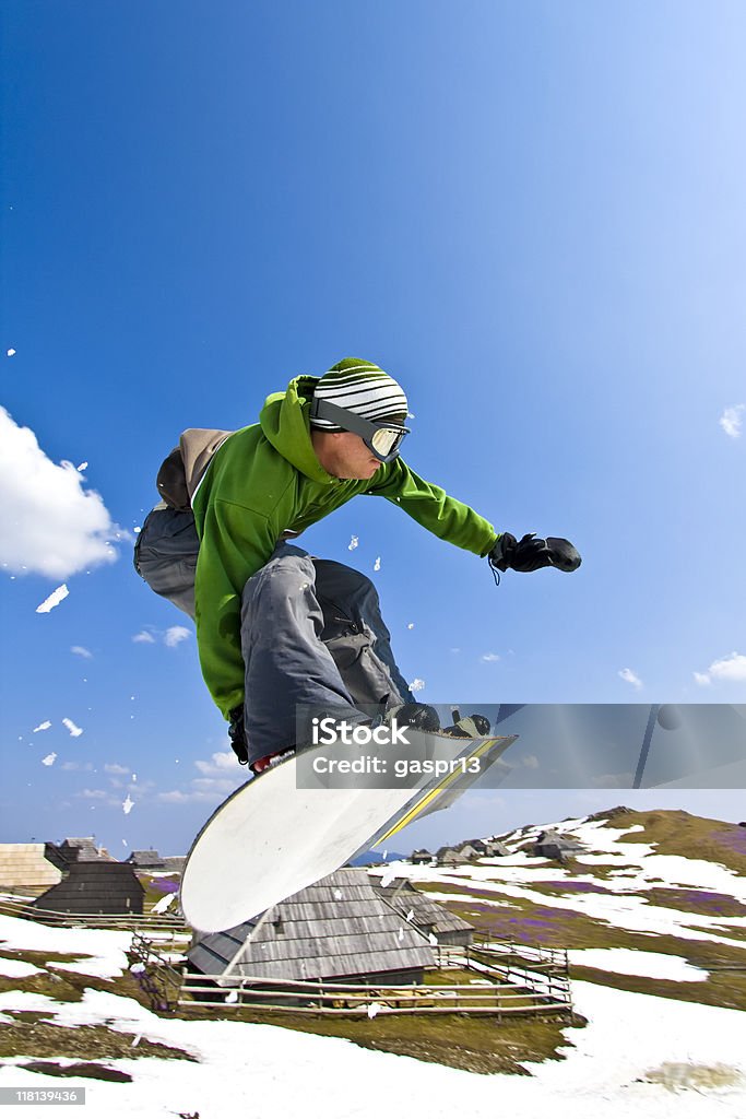 snowboard saltando - Foto stock royalty-free di Big air