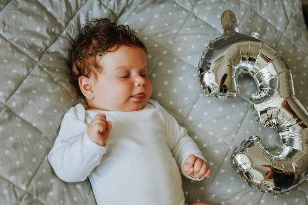 istock Baby lying on the bed 1181397776