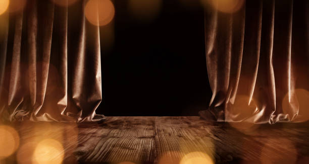 istock Magical theater stage for a premiere 1181399783