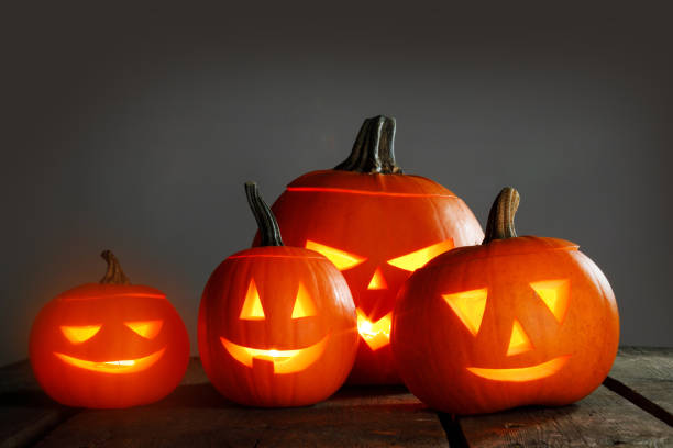 istock Halloween pumpkin and candles 1181402041