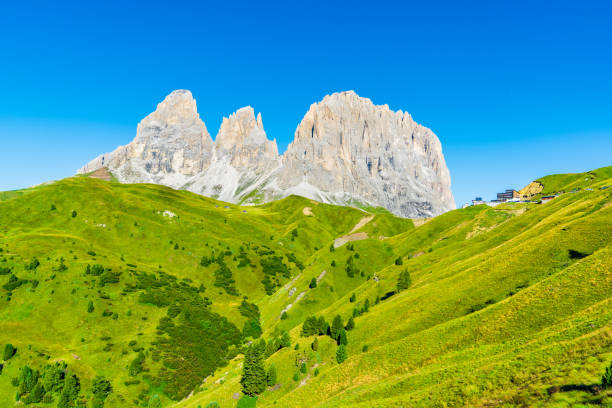 istock Italian alps - Langkofel Group, view from above. 1181403722