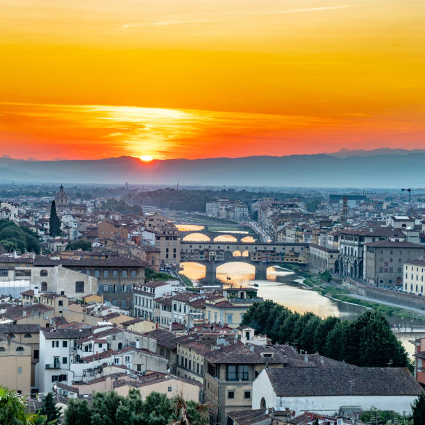 istock Bridges on Arno River in Tuscany 1181407317
