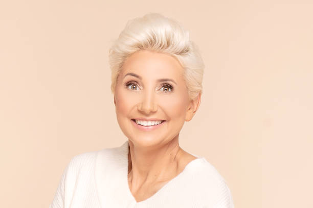 istock Smiling adult lady looking at camera. 1181408105