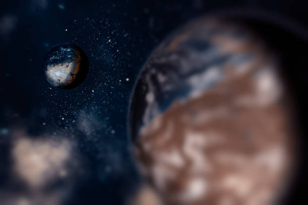 istock star field galaxy with planet backgrounds 1181408554