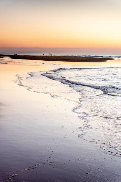 istock Silhouettes in sunset or sunrise at the beach 1181412983