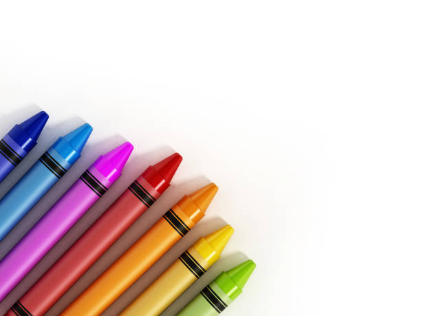 istock Color crayons isolated on white 1181414387