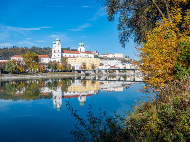 istock Panorama Skyline of Passau with Inn 1181415752