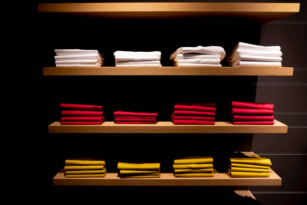 Display with Clothes stock photo