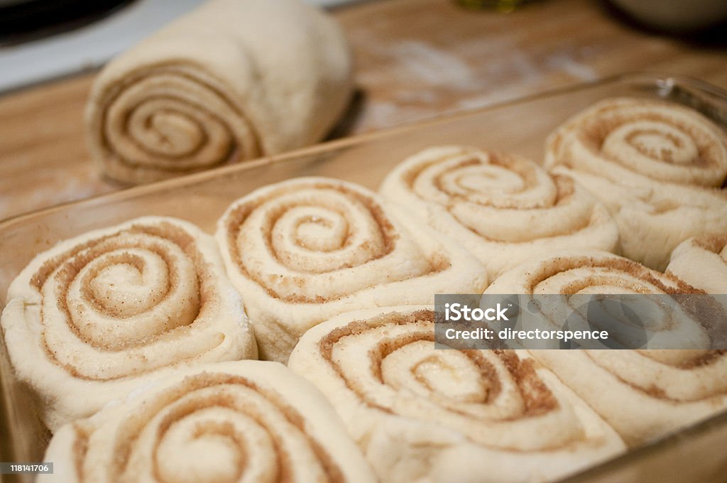 Handmade Cinnamon Buns from Scratch  Bread Stock Photo