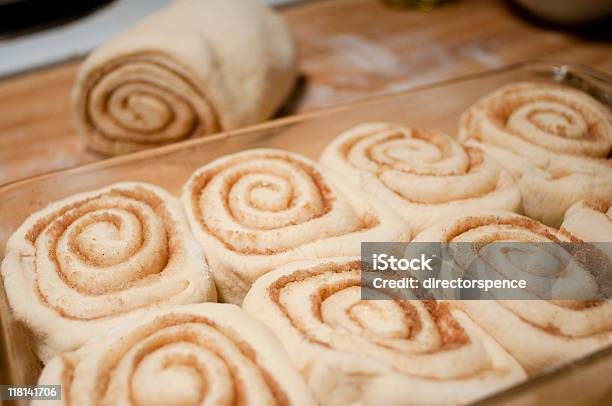 Handmade Cinnamon Buns From Scratch Stock Photo - Download Image Now - Bread, Breakfast, Bun - Bread