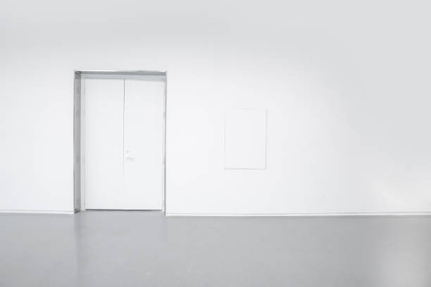 istock Doors in empty rooms and grey cement floors 1181422429
