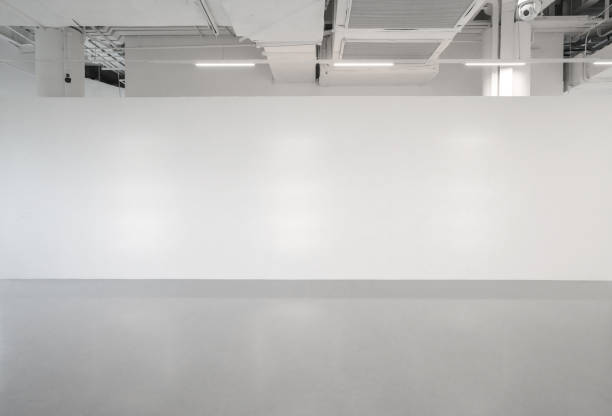 istock White walls and grey cement floors in the interior space 1181423012