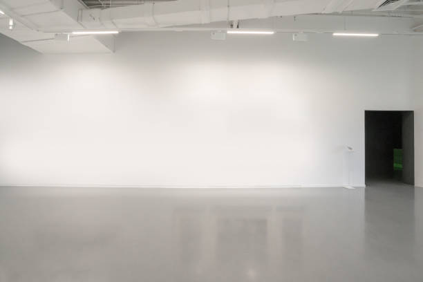istock White walls and grey cement floors in the interior space 1181423177