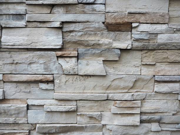 istock Randomly arranged stone wall of building 1181423299
