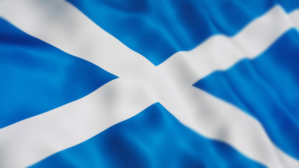 istock Scotland Flag Depth Of Field 1181423815