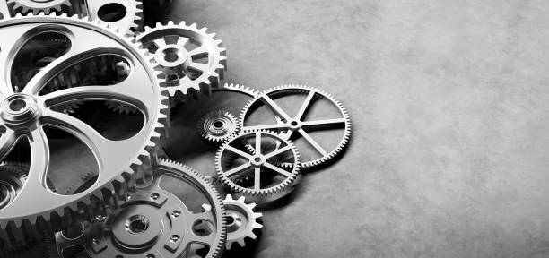istock Gears and cogs mechanism. Industrial machinery 1181430651