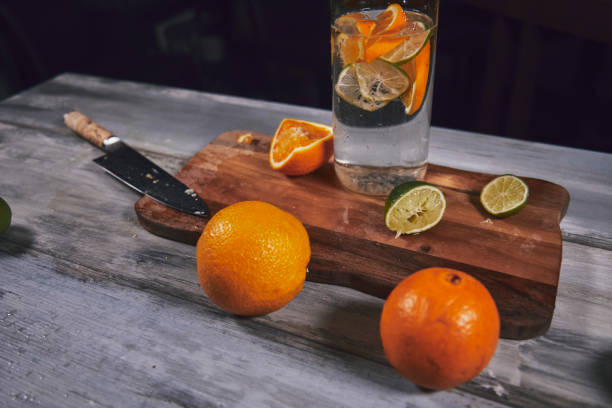istock Detox fruit infused flavored water. Healthy concept. 1181430743