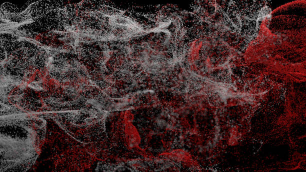 istock Festive and fun illustration. Twirl,  twist and wind affected particles. 1181433076
