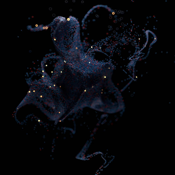 istock 3d rendered background with a lot of particles. 1181435067