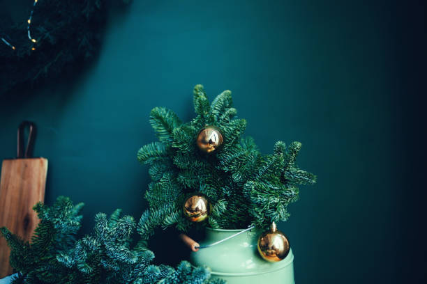 istock christmas decoration and spruce 1181439136