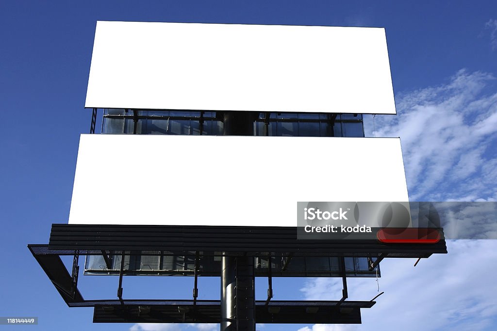 Двойные Реклама billboard - Стоковые фото Афиша роялти-фри