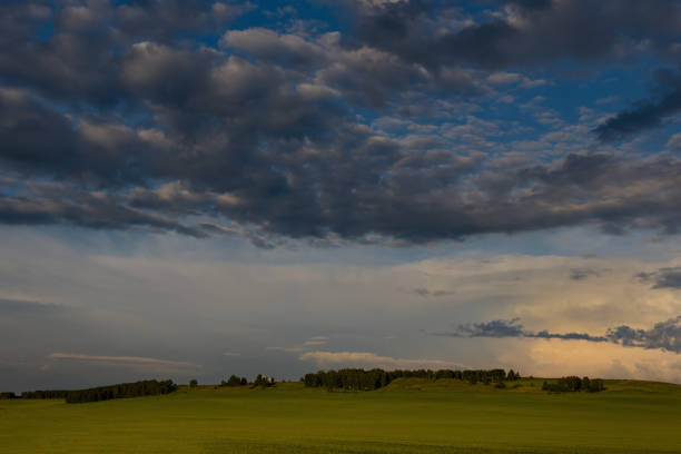 istock Bright sunset in the steppes of Khakassia 1181445274