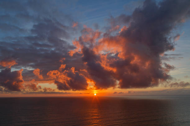 Beautiful sunset at Rhossili Bay - Gower
