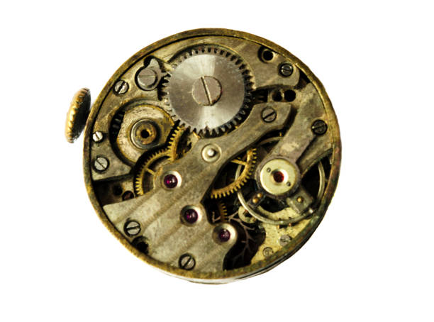 istock Clockwork old mechanical. close up, macro shot. Vintage gears view 1181446920
